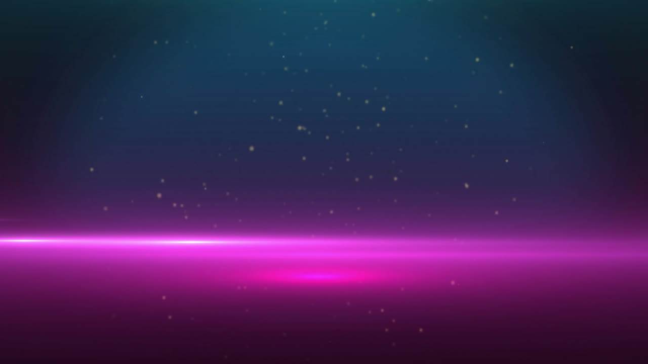 Animation of moving spots and purple light trails on black background