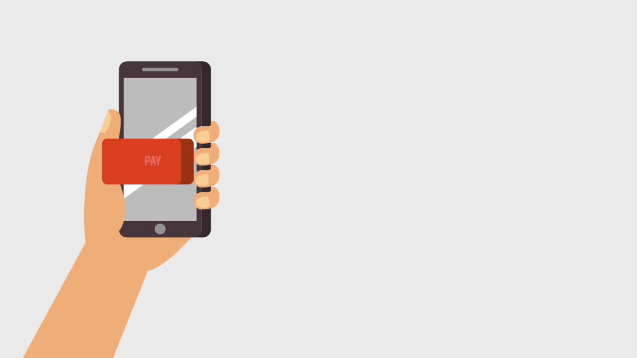 animazione digitale di pagamento online