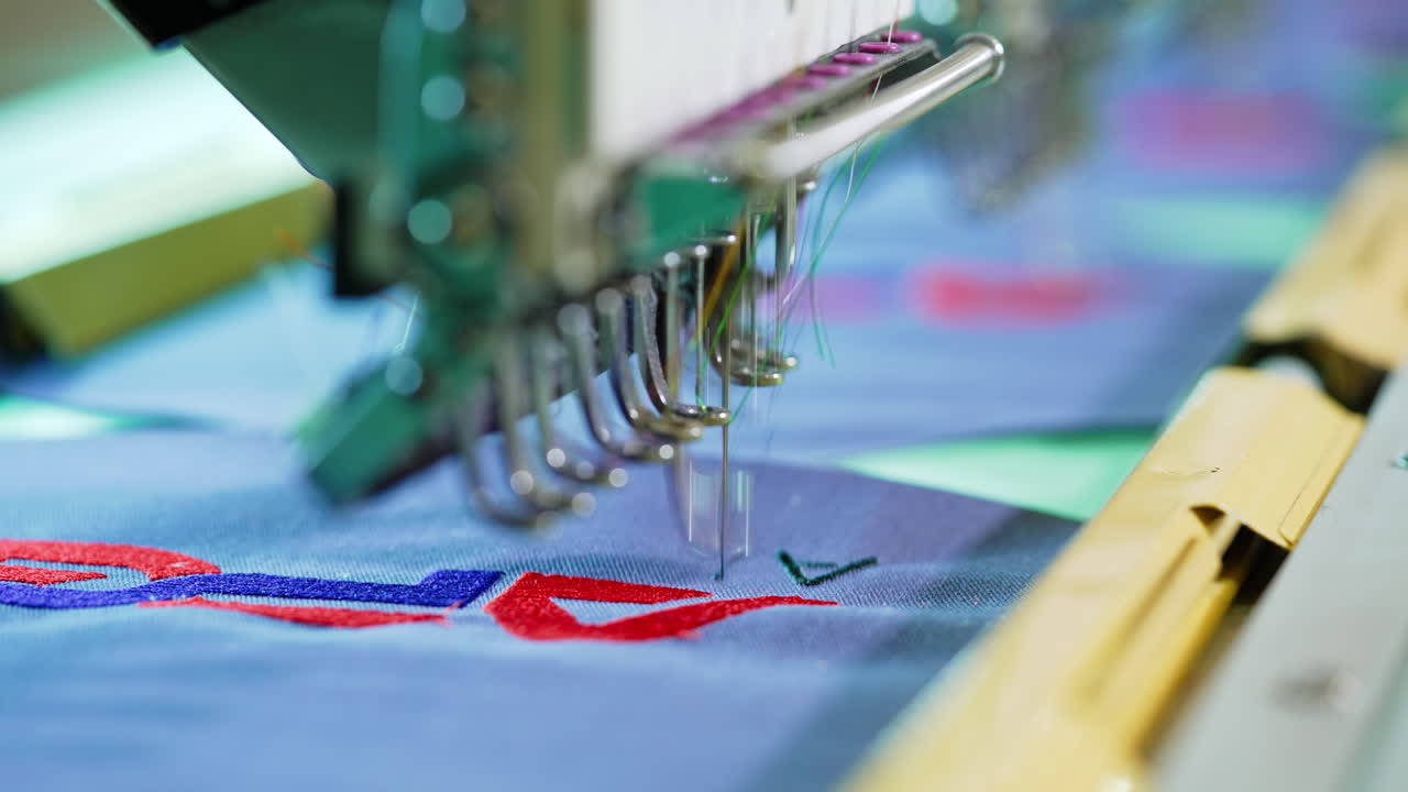 Professional and industrial embroidery machine