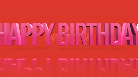 Rodando-Texto-De-Feliz-Cumpleaños-En-Degradado-Rojo