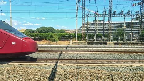 italo train speeds through scenic turin landscape