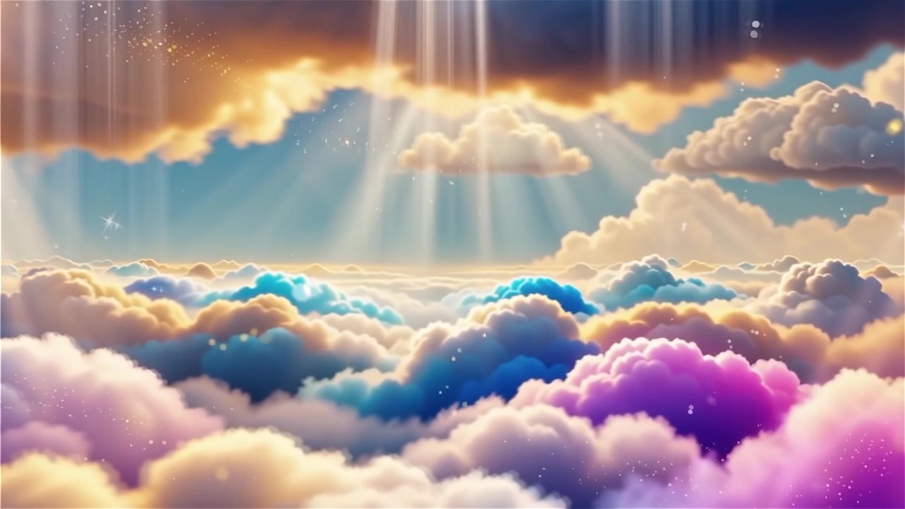 Christian Heavenly Light Worship Background