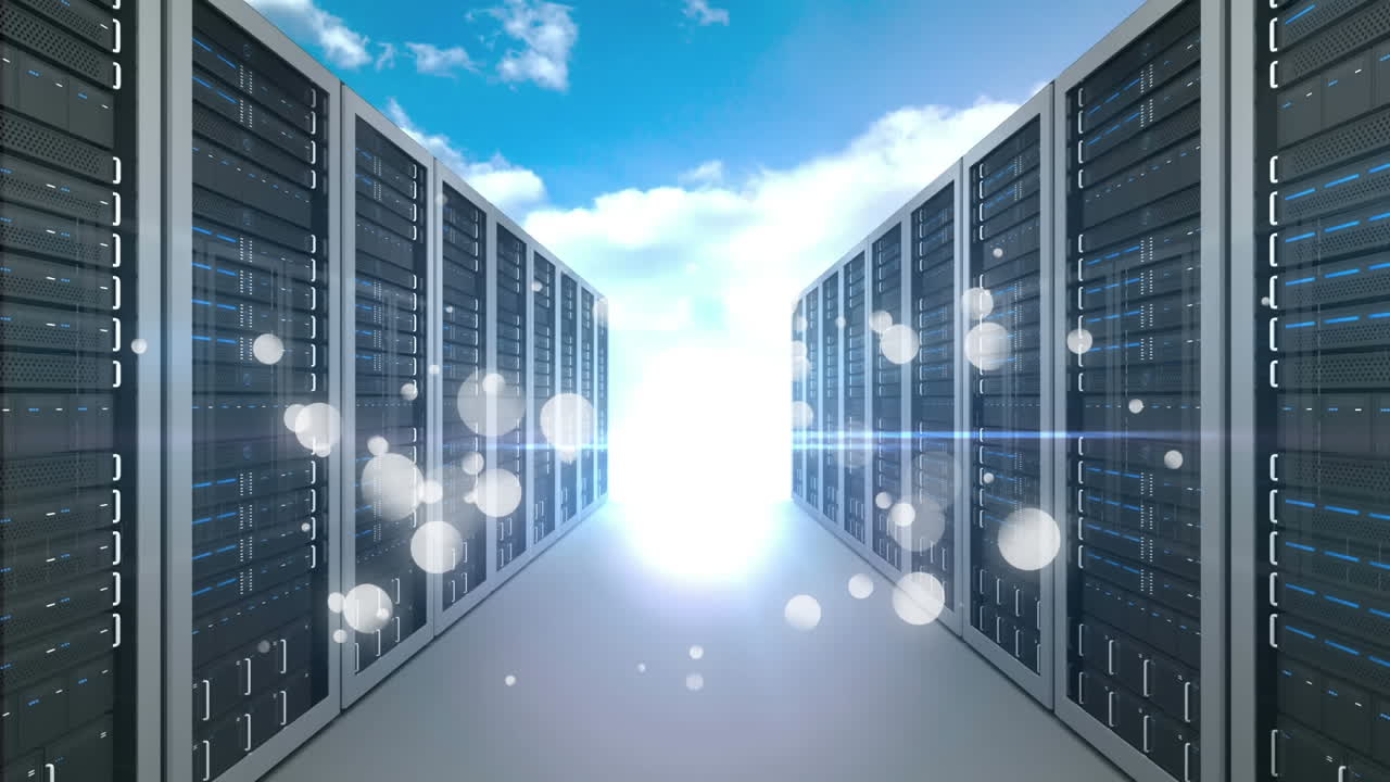 하늘에 있는 서버 타워