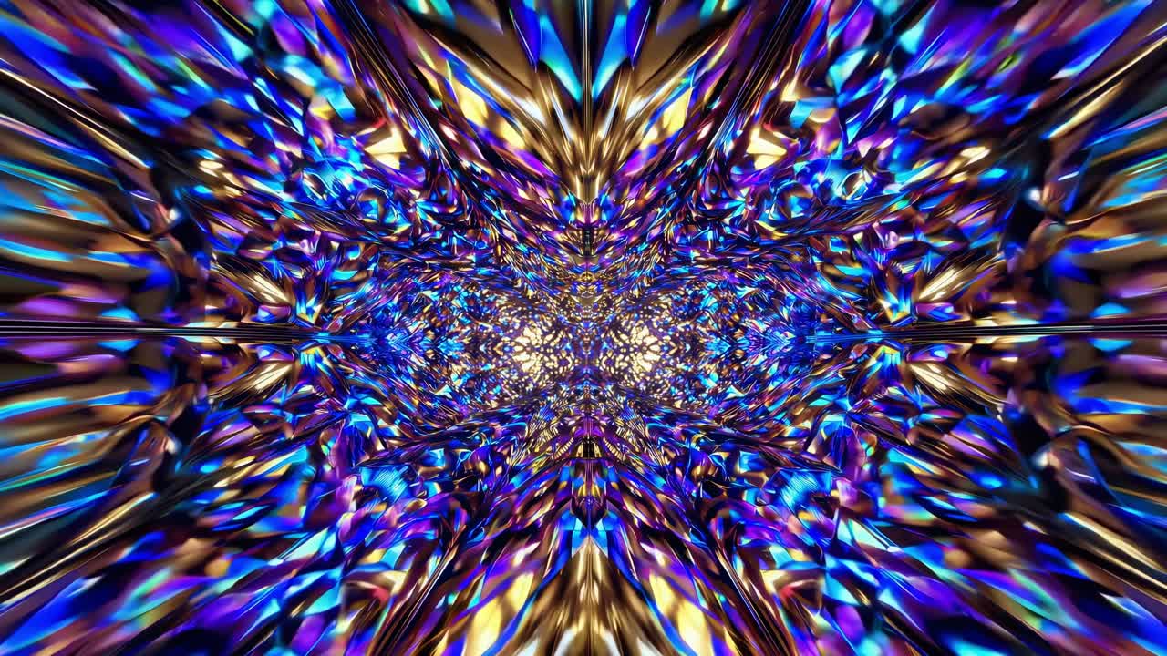 túnel psicodélico abstracto