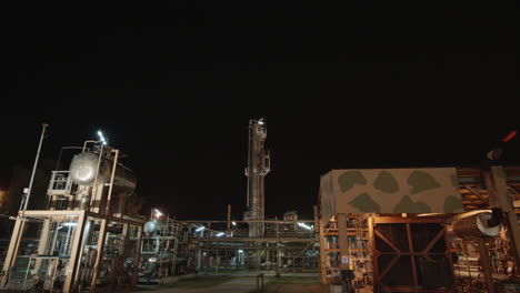 a static view big of an industry at night.