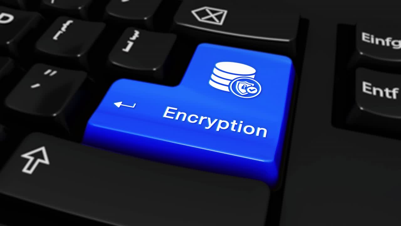 Encryption Key on Computer Keyboard
