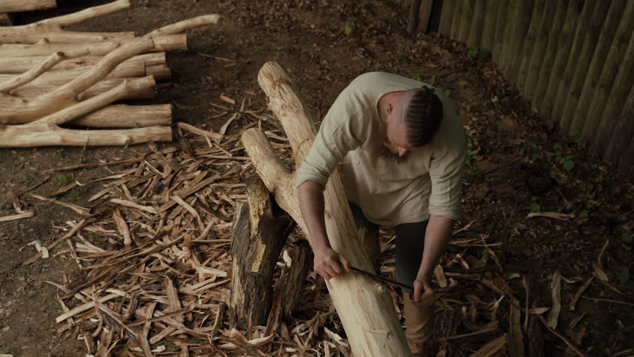Traditional Woodworking Scene