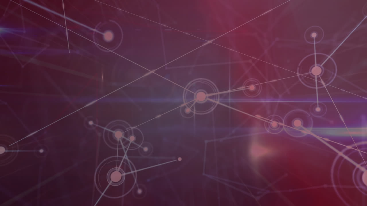 animación de la red de conexiones con iconos