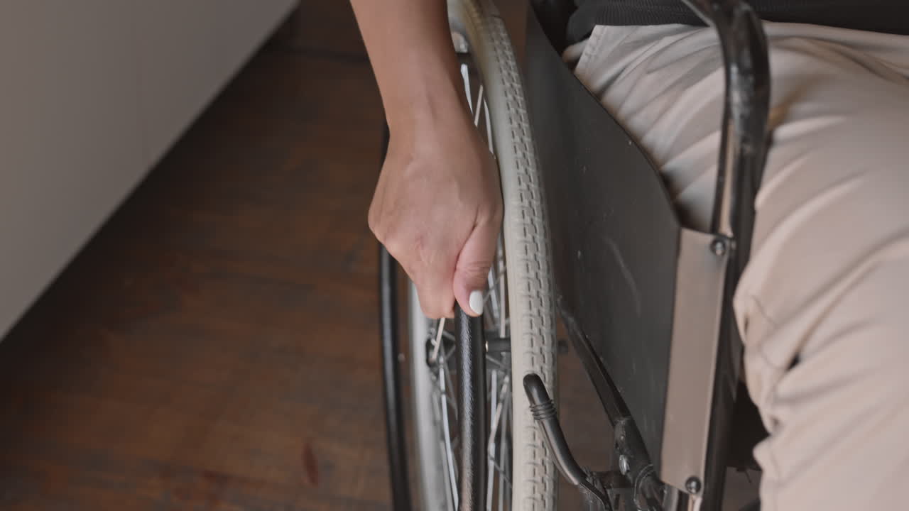 Person with Disability Making Salad