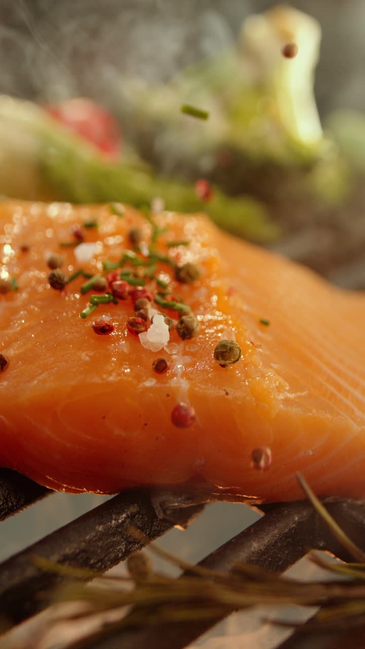 Grilled Salmon with Spices