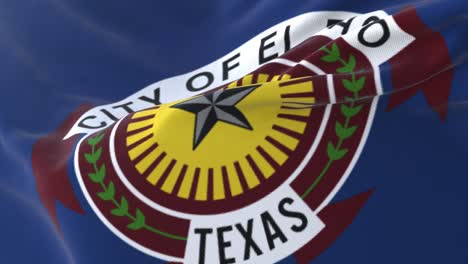 flag of el paso, city of united states of america - loop