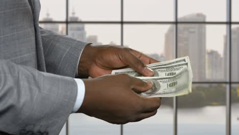 black office employee counts income.