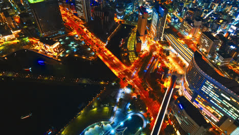 Time-lapse-beautiful-architecture-building-in-Yokohama-city-skyline-Japan