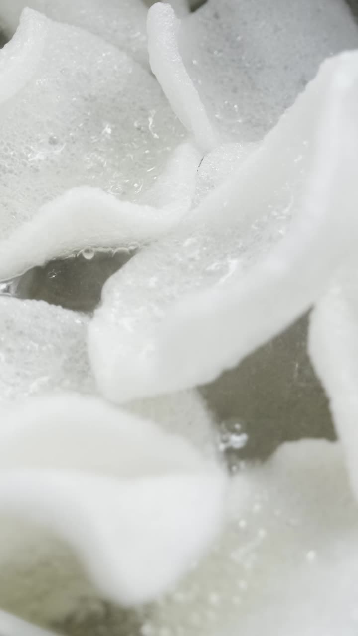 Prawn Crackers being cooked