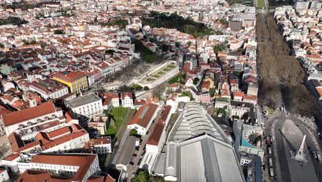 Toma-De-Drone-Del-Centro-De-Lisboa.-De-Libertad