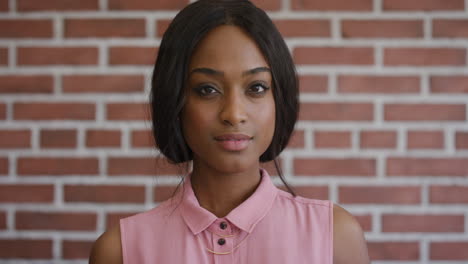 portrait beautiful african american woman looking confident independent black female wearing stylish fashion feminine beauty