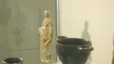 ancient statues and pottery exhibit