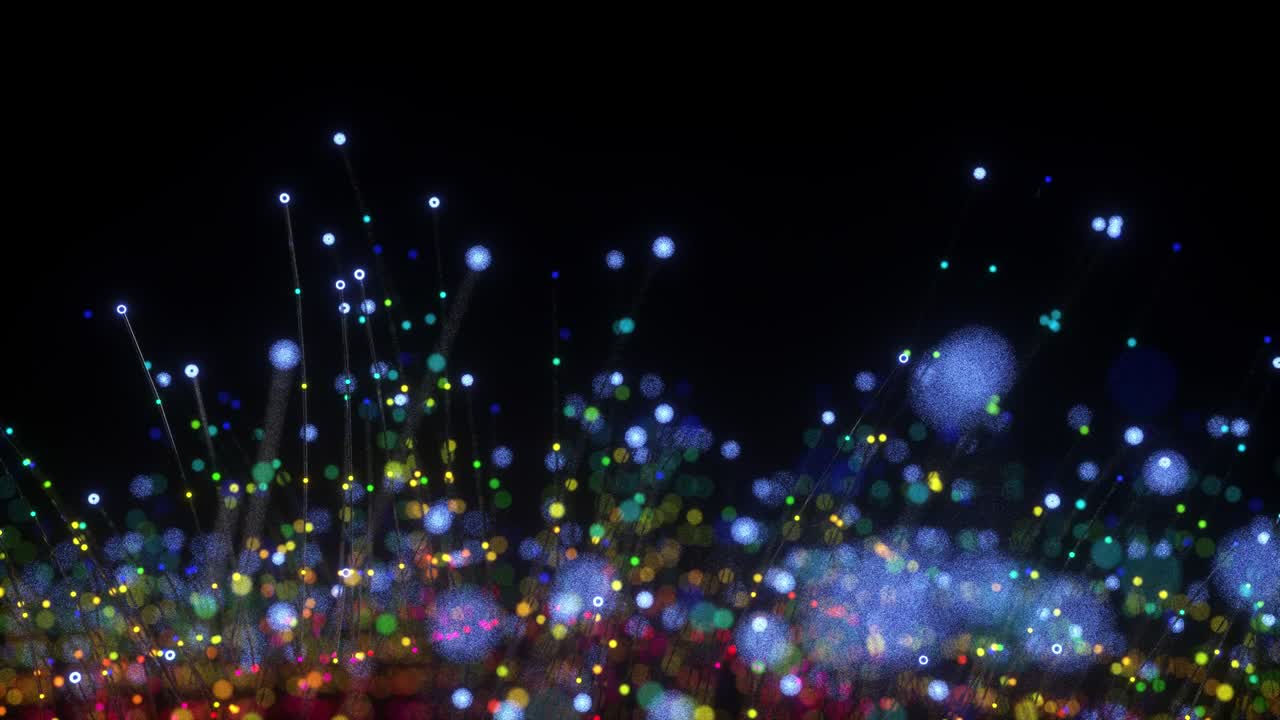 배경에 대한 입자 효과 3d