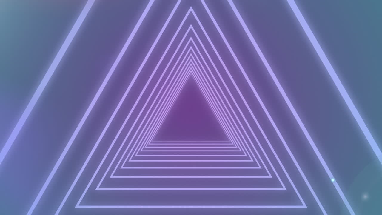 animación de un túnel púrpura hecho de líneas