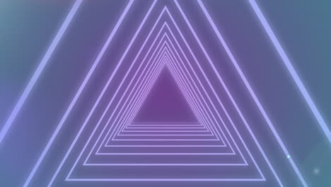 animación de un túnel púrpura hecho de líneas