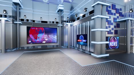 notizie dello studio televisivo virtuale 3d