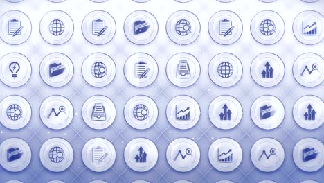 set of business icons, global business background, cg loop animation,