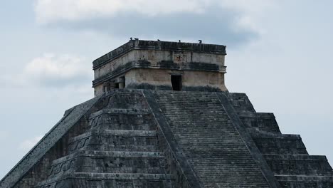 chichen itza pyramid maya archeological temple yucatan mexico top notch view, world heritage monument
