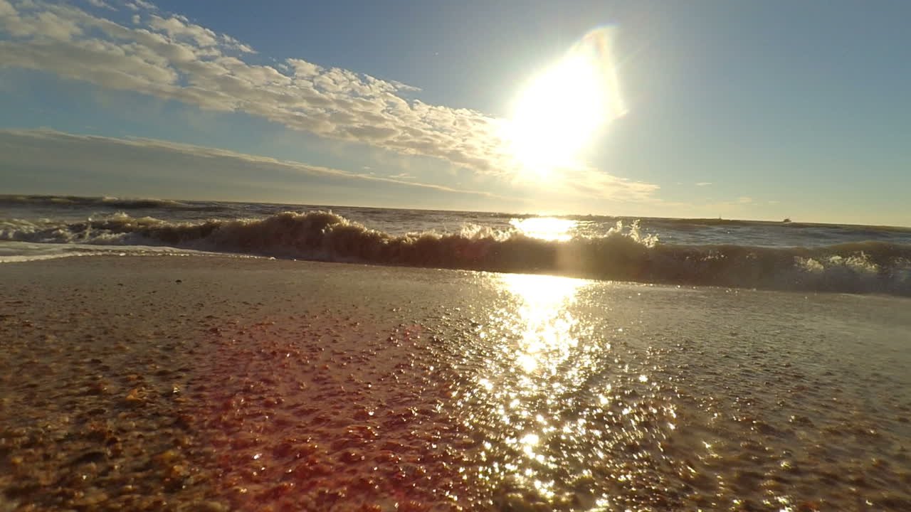 Sol y ola. Playa marina