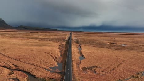 Hringvegur---Cars-Driving-At-Route-1,-Ring-Road-In-South-Iceland