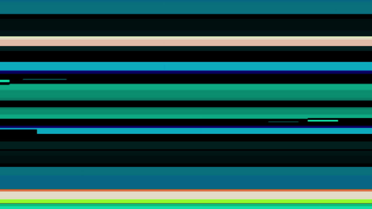 Animación de líneas cian abstractas sobre fondo negro