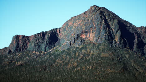 aerial rocky mountains landscape panorama