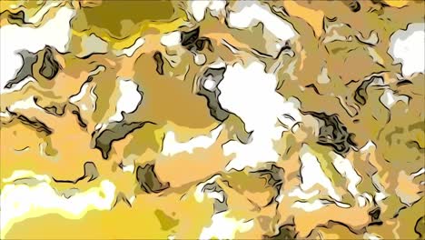 abstract yellow and white swirl art