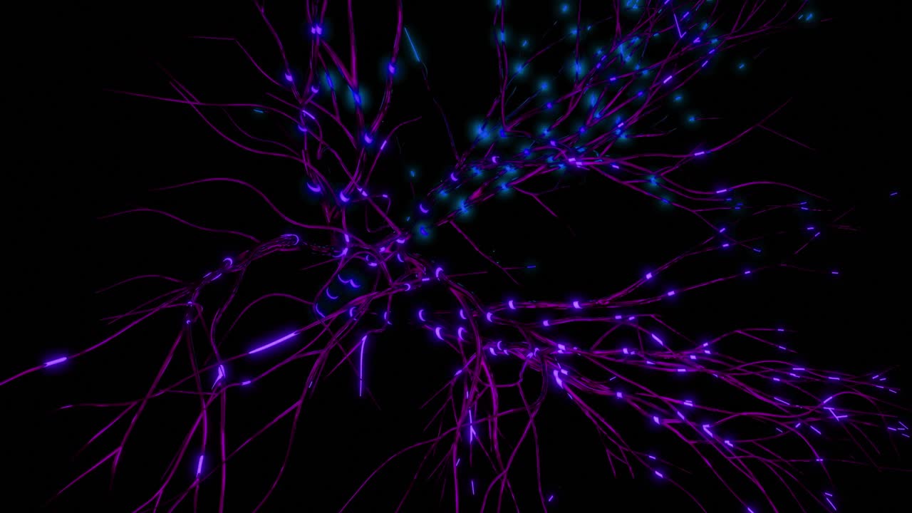 Abstract Glowing Neon Background