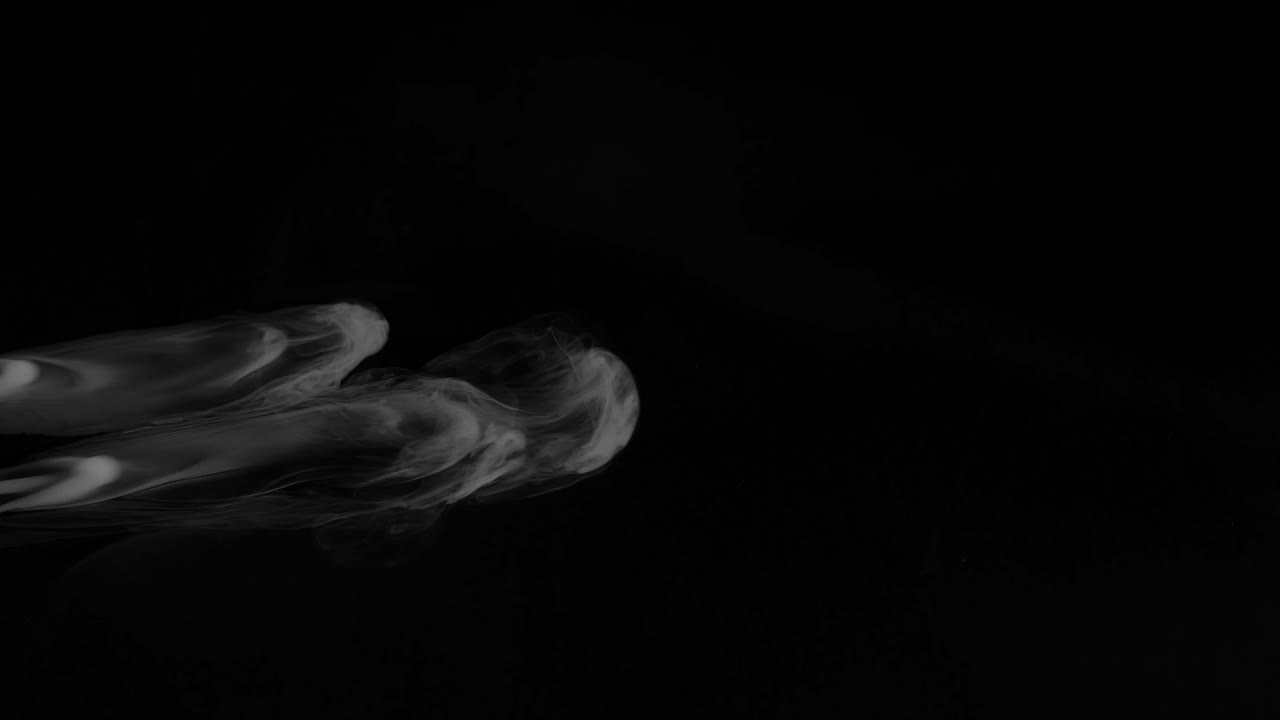 추상적인 잉크 및 연기 예술