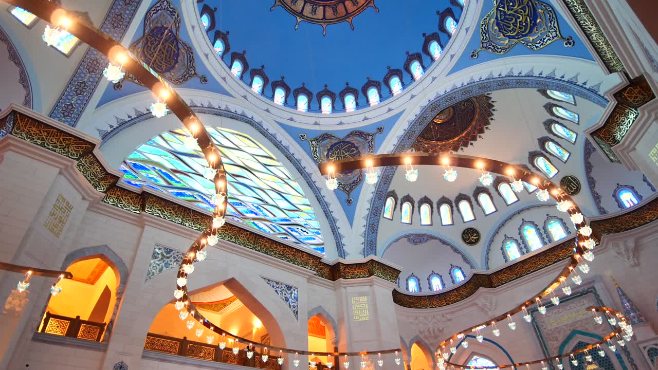 Stunning Interior of a Modern Mosque