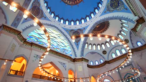 stunning interior of a modern mosque