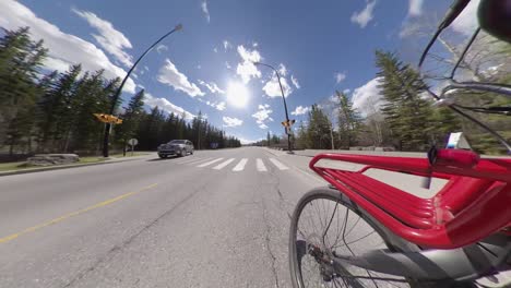 paseo en bicicleta por la carretera