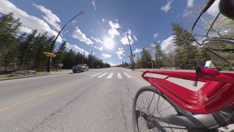 bicycle ride on the road