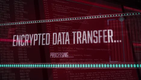 Animation-of-data-processing-on-red-background