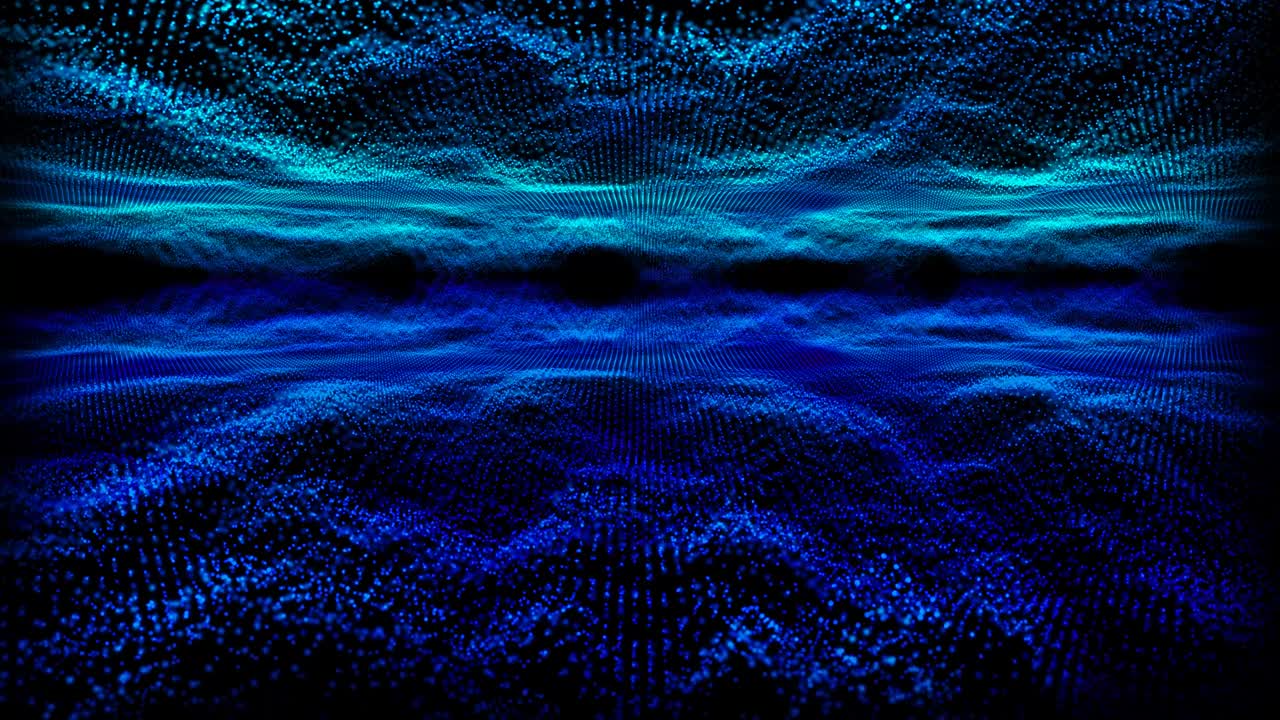 Reflection abstract dark cave waveform sound audio music oscillation, visualization wave technology digital surface