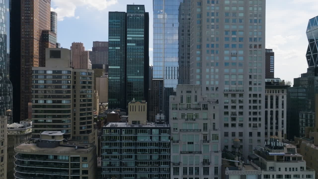 Dense Urban Cityscape with Tall Buildings