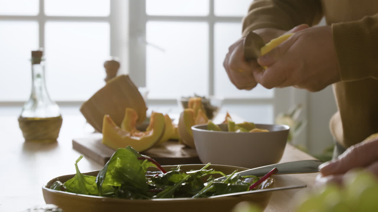 Preparing a Healthy Pumpkin Salad