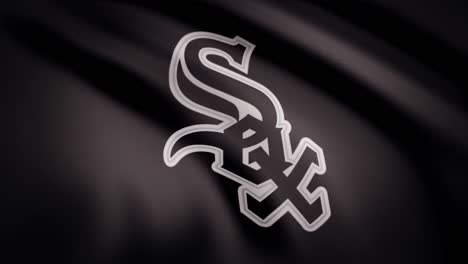 chicago white sox logo on a flag