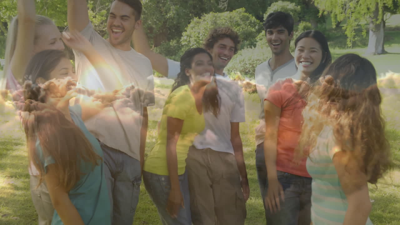 성공을 축하하는 팀