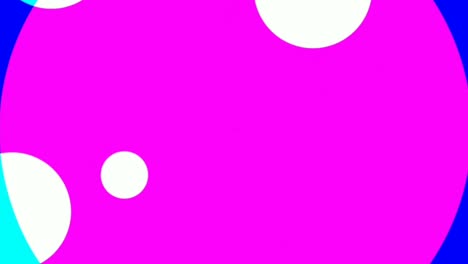 Graphic-effect-of-circles-appearing-on-pink-background