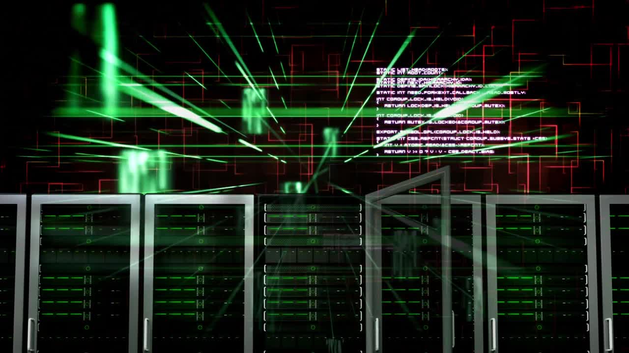 datos conectados en un fondo cibernético