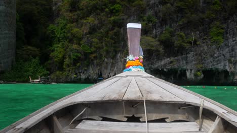 longboat at pi leh lagoon thailand phuket phi phi island tourism