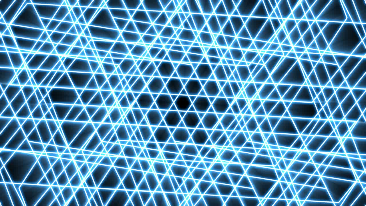 Blue light futuristic line. Loop ready animation of flight through digital tunnel.
Neon lights abstract motion animated background.