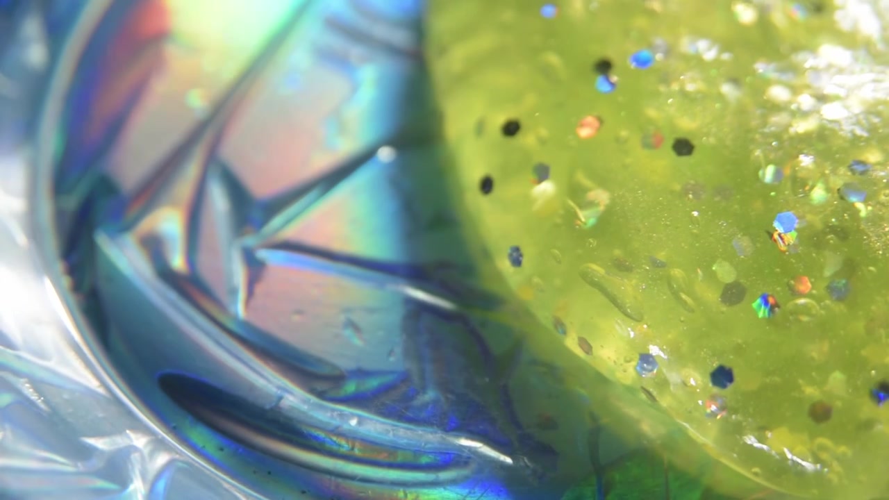 Primo piano della texture di slime glitterato