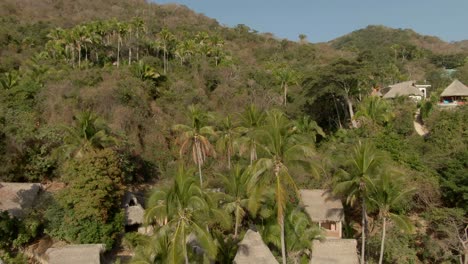 huts and home accommodations at yelapa beachfront in jalisco, mexico